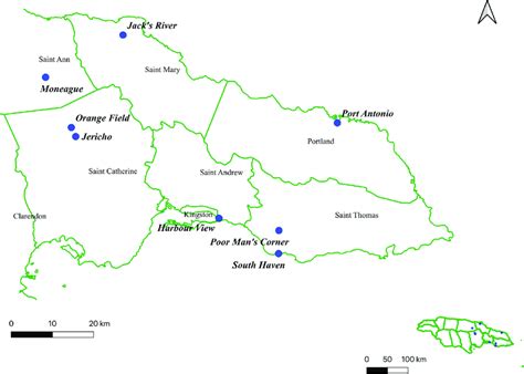 Detailed Map Of St. Catherine Jamaica