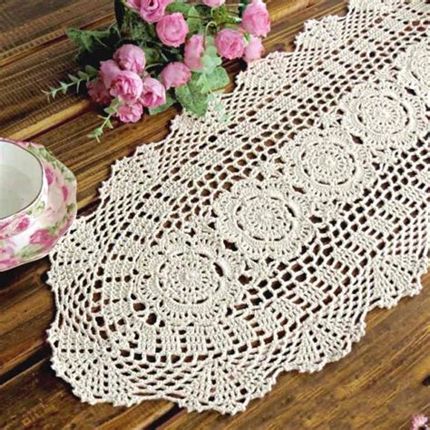 Chemin De Table Ovale Au Crochet Runner Collection