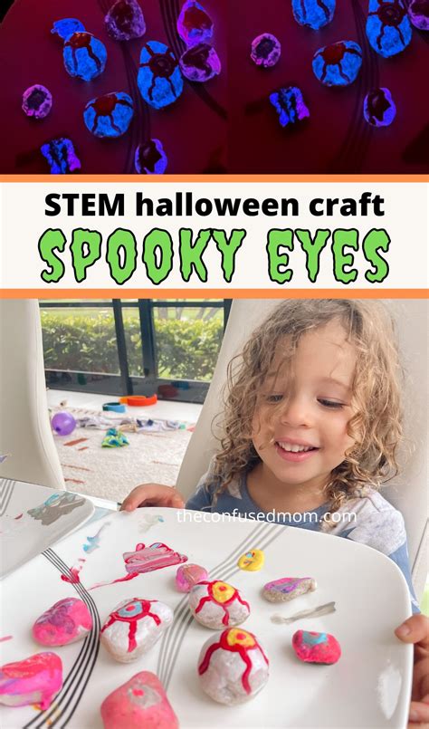 Spooky Eyes Halloween Craft For Preschoolers + Toddlers - Confidently Mom