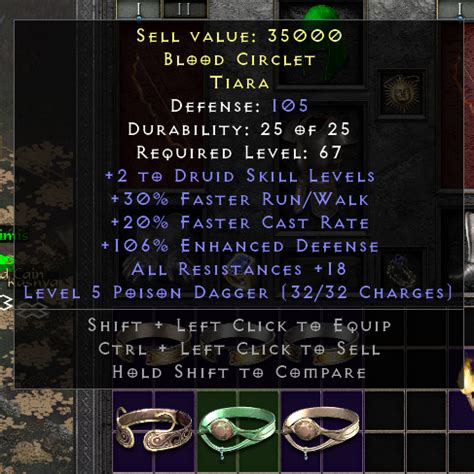 Druid Blood Circlet Tiara Topic D2jsp