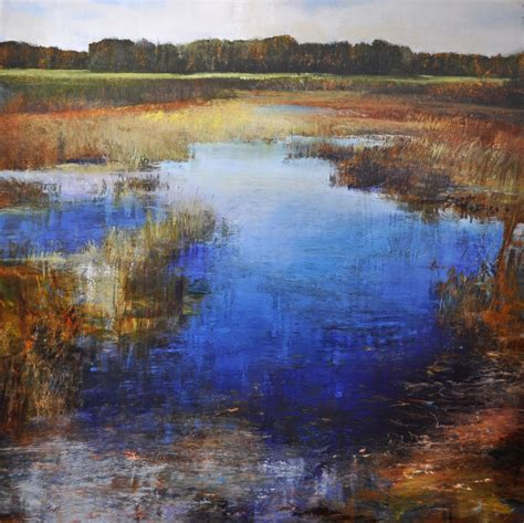 Deep Blue Marsh By David Dunlop Susan Powell Fine Art