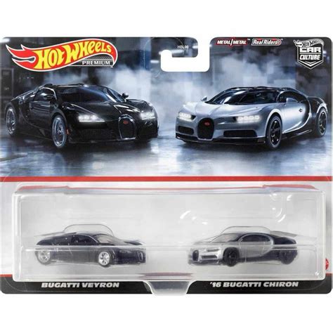 Hot Wheels Premium Bugatti Veyron 16 Bugatti Chiron Set Shopee Malaysia