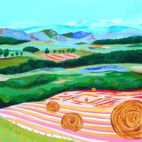 Rolling Hills Landscape Painting