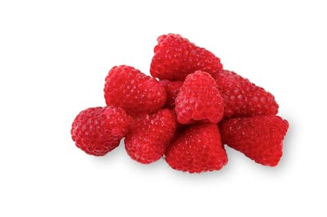 Premium Photo Red Fresh Raspberry Isolated On White Background