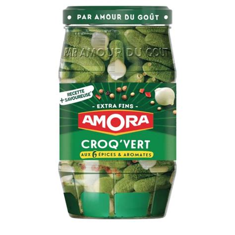 Cornichons Pices Aromates Extra Fins Amora Le Bocal De G Net