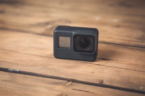 Premium Photo Gopro Hero Black Edition On Wooden