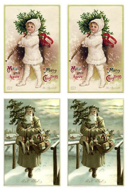 Vintage Christmas Gift Tags More Wrapping Ideas Vintage Christmas