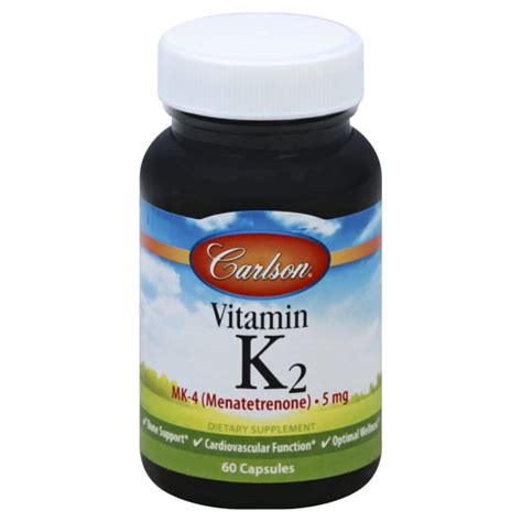 Carlson Labs Vitamin K2 5 Mg 60 Capsules