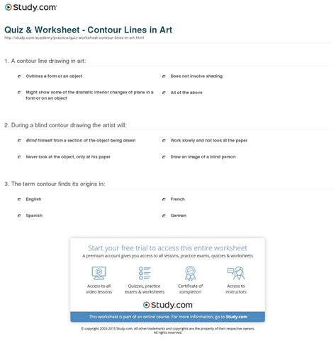 Drawing Contour Lines Worksheet at PaintingValley.com | Explore ...