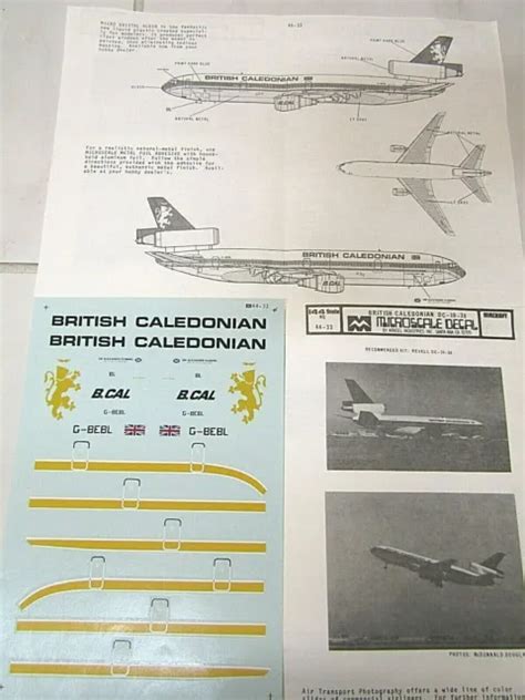 Mcdonnell Douglas Dc British Caledonian Microscale Decals