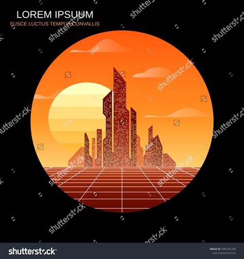 Futuristic City Skyline Silhouette