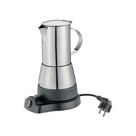 Cilio Electric Espressomaker Aida For 6 Cups In Stainless Steel