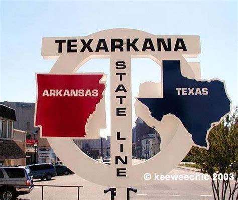 Arkansas And Texas State Line Texarkana Texas Places Texas Travel