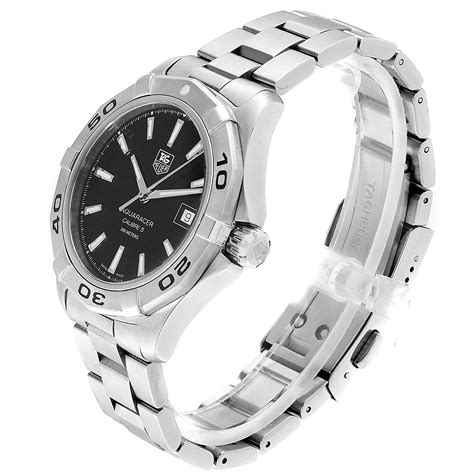 Tag Heuer Aquaracer Black Dial Automatic Steel Mens Watch Way Box