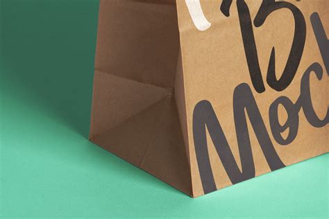 Psd Kraft Bag Packaging Mockup Psd Mock Up Templates Pixeden