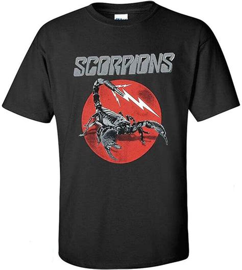 Scorpions T Shirt Metal Rock Music Band Official Logo Adult Black Tee