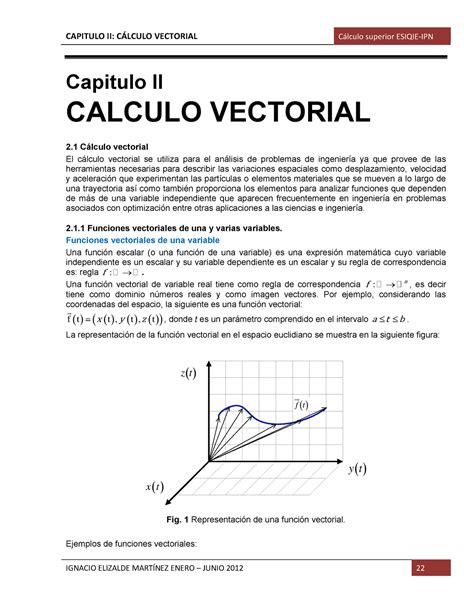 Notas De Calculo Superior Unidad II Capitulo II CALCULO VECTORIAL 2