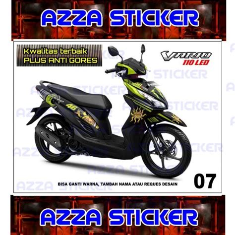 Jual Stiker Dekal Vario 110 Led Striping Motor Vario 110 Led Full