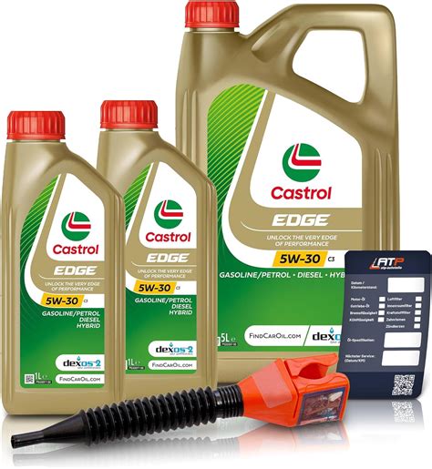 2x 1 L 5 L 7 LITER CASTROL Edge Fluid Titanium 5W 30 C3 Motoröl