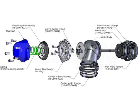 Turbosmart TS 0555 1002 Wastegate WG60 Gen V Power Gate 60 Mm 7psi