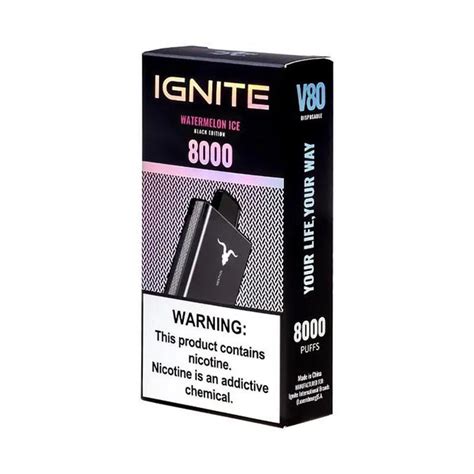 Pod Descartável Ignite V80 8k Puffs Watermelon Ice Total Vape