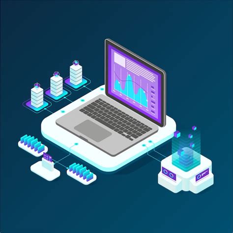 Isometric Data Analysis Vector Premium Download