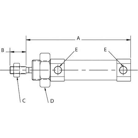 Speedaire Round Body Cylinder Mm Bore Mm Stroke Iso Double