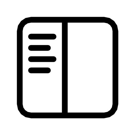 Sidebar Vector SVG Icon - SVG Repo