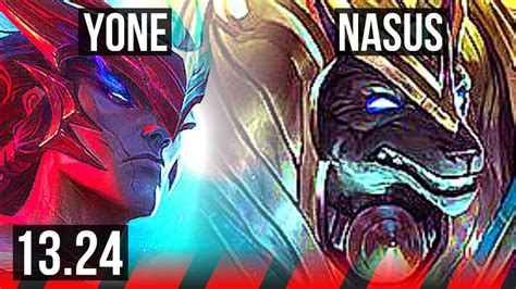 Yone Vs Nasus Top 8 1 3 Legendary 400 Games Kr Master 13 24