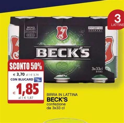 Birra In Lattina Beck S Offerta Di Il Gigante