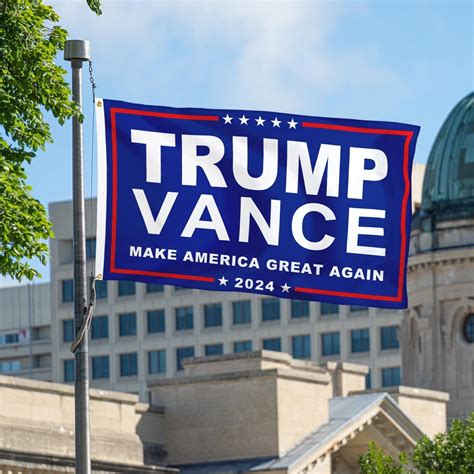 Trump Vance 2024 Flags 3x5 Outdoor Double Sided Donald Trump Blue