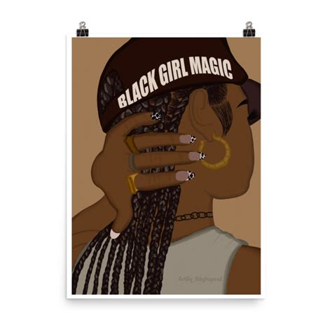 Digital Art black Girl Magic Black Art - Etsy