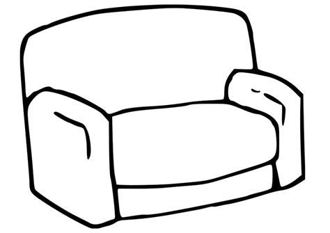 Coloring Page couch - Free printables - Img 22781