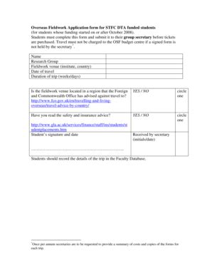 Fillable Online Gla Ac Stfc Osf Form Pdf Gla Ac Fax Email Print