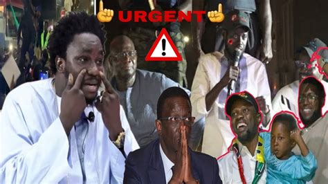 Urgent Serigne Mara Latif Annonce Mauvaise Nouvelle Pour Diomaye A