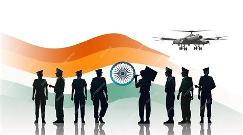 Premium AI Image | Indian airforce day with indian flag theam and ...