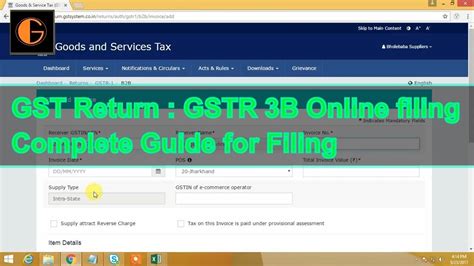 How To File Gst Return Gstr 3b Online Filing Gst Return For July