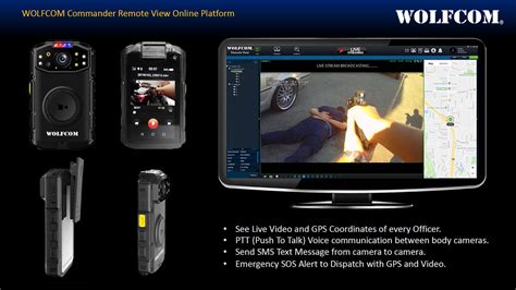 Wolfcom Commander 4g Police Body Camera Gps Tracking Live Video