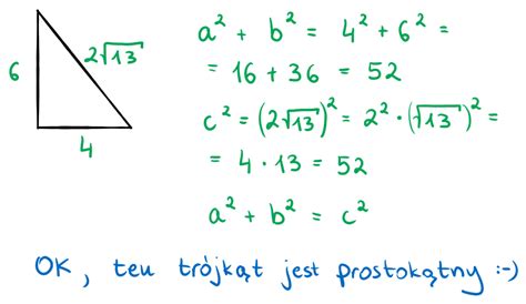 Twierdzenie Pitagorasa Definicja Przyk Ady Zadania I Kilka Ciekawostek