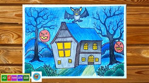 Hướng dẫn vẽ tranh halloween đơn giản mà đẹp