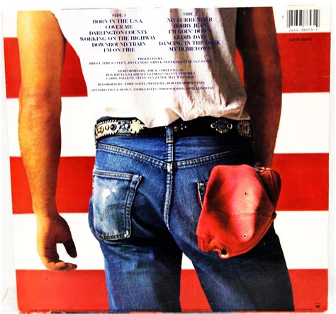 Bruce Springsteen Born In The Usa Vinyl Album Lp Etsy Uk