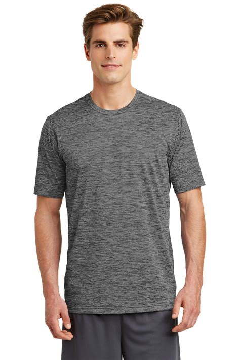 Sport Tek Embroidered Men S Posicharge Electric Heather Tee Queensboro