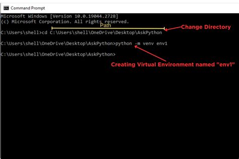 Activating A Virtual Environment In Windows Command Prompt Askpython