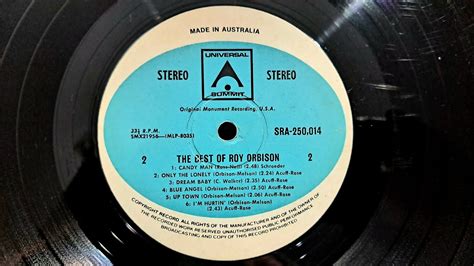 Only The Lonely Roy Orbison Recorded In 1960 Vintage Lp Vinyl Record Youtube