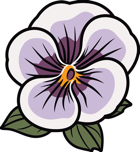 Pansy Flower Clip Art Vector Art At Vecteezy