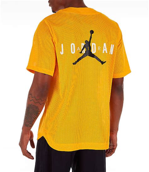 Air Jordan 14 Yellow Ferrari Mesh Jersey | SneakerFits.com