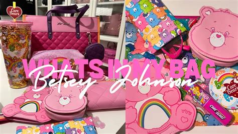 Whats In My Bag Betsey Johnson Azalea Rosebud Tote Care Bear Themed