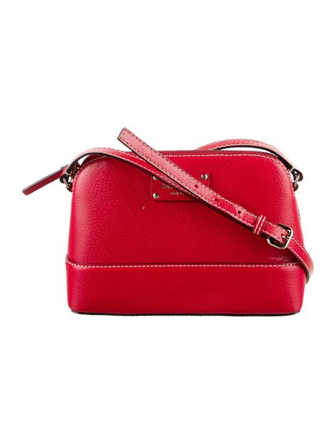 Kate Spade New York Leather Crossbody Bag Red Crossbody Bags Handbags Wka208200 The Realreal