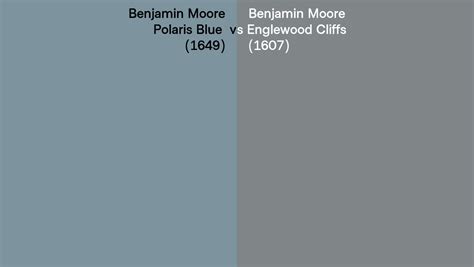 Benjamin Moore Polaris Blue Vs Englewood Cliffs Side By Side Comparison