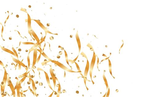 Premium Vector | Gold Confetti Background.